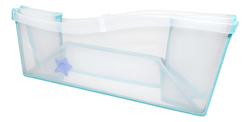 Banheira Dobrável Com Sensor De Temperatura 30l Azul Buba