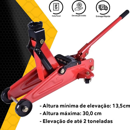 Macaco Jacaré Hidraulico 2 Toneladas Com Maleta + Luva