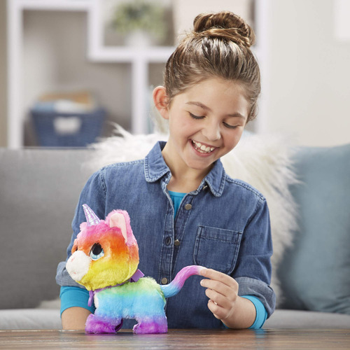 Furreal Friends Frr Walkalots Big Wags Unicorn Cat Color Multicolor