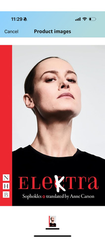 Libro Brie Larson Elektra Guion Obra De Teatro West End