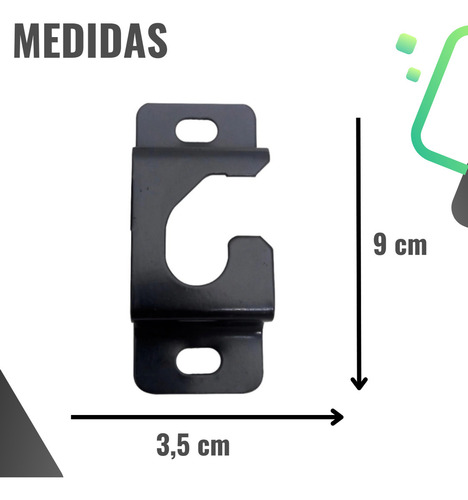 Kit 2 Suportes Fixos De Encaixe Parede Para Tv's E Monitores Cor Preto