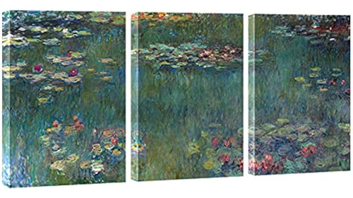 Wieco Art Water Lilies Canvas Prints Arte De La Pared De Cla