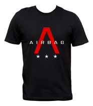 Comprar Remera Negra Airbag Rock Nacional Algodón Premium