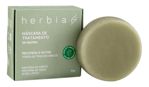 Máscara Capilar Herbia 50g - Todos Os Tipos De Cabelo