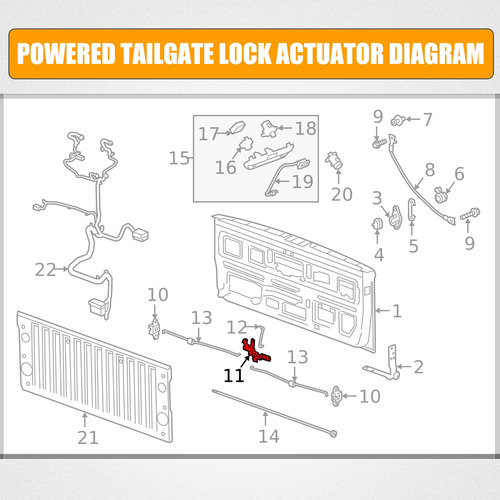 Actuador De Bloqueo De Puerta Trasera Compatible Con Ford F1