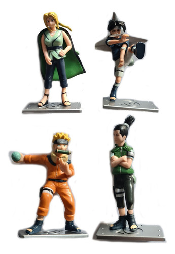 Naruto Shippuden - Set Naruto Iruka Tsunade Sasuke Figuras