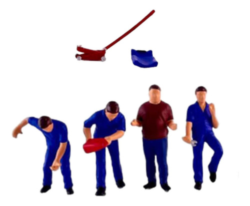 Figuras De Diorama En Miniatura, Modelo De La Resina Azul