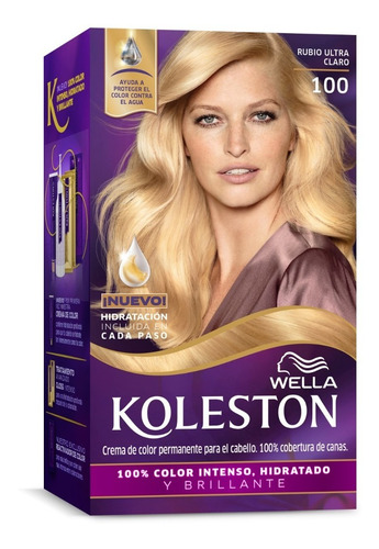 Tintura Wella Koleston Kit Rubio Ultra Claro 100