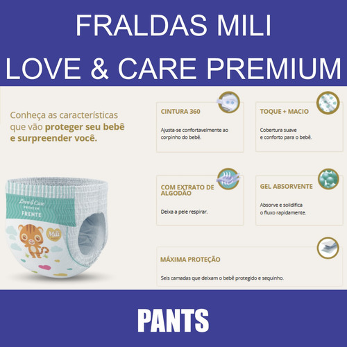 Fralda Descartável Premium Pants Shorts Calcinha Tam: G 30un