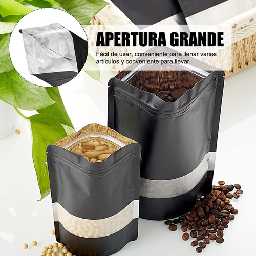 100 Bolsas Stand Up Pouch De Plastico Para 50g 10x15x6cm