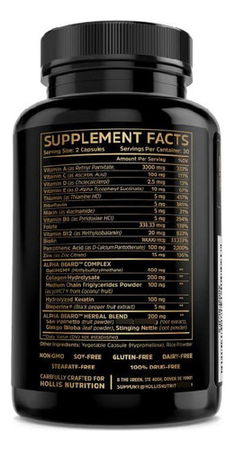 Vitaminas Para El Crecimiento De Barba 10000 Mcg De Biotina