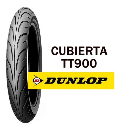 Imagen 1 de 5 de Cubierta Moto 275 17 Dunlop Tt900 Crypton Honda Mg Bikes