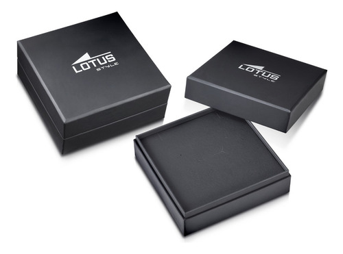 Aretes Lotus Style Hombre Arracadas Negro