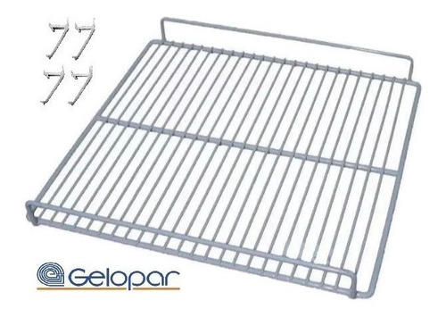 Imagem 4 de 5 de Prateleira Grade Gelopar Slim Gptu-230 + 04 Suportes Brinde
