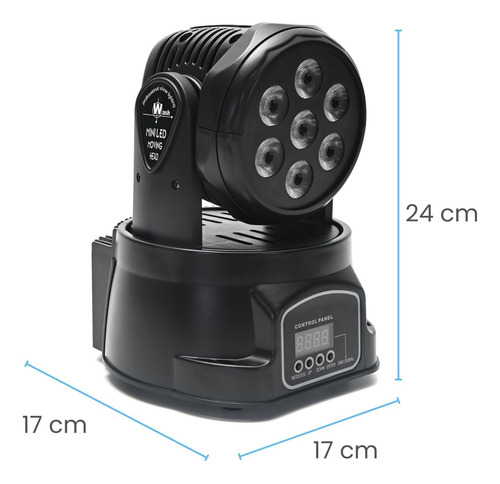 Luzes De Palco Para Festa Discoteca 7 X 10 W Led Rgbw Dj
