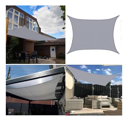Toldo Impermeable Exterior Protección Uv Rectangular 3x4m Una Ganga 23011