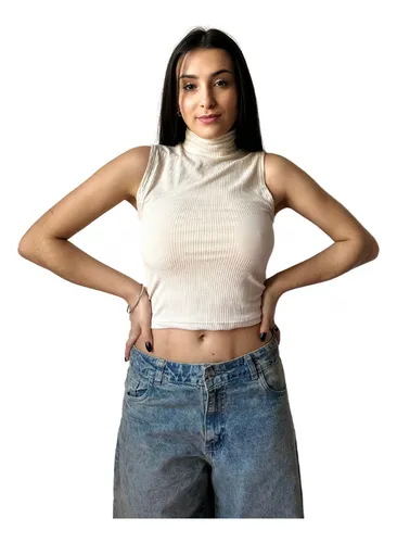 Remeras con cuello alto para mujer sale