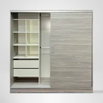 Comprar Placard Puertas Corredizas Jacarandá Completo 180 X 56 X 180 Moderno Cubos Diseños Modernos art Diseños Modernos S.A. DM 8180
