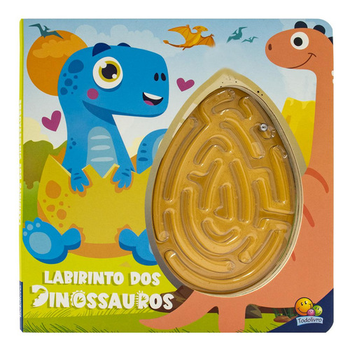 Labirintos Malucos: Labirinto Dos Dinossauros, De Brijbasi., Vol. 1. Editorial Todolivro, Capa Mole Em Português