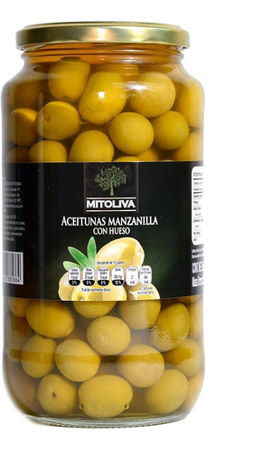 Aceituna Con Hueso 935 Gr Mitoliva