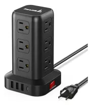 Comprar Torre De Regleta De Alimentacion 12 Conexiones 4 Usb