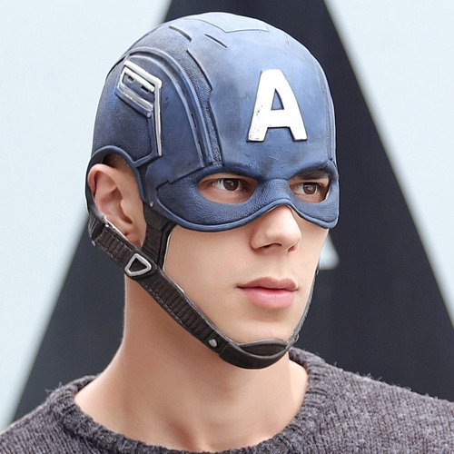 . Disfraz De Casco Capitán América Máscara De Halloween
