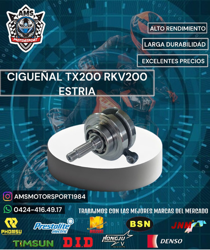 Cigueñal Tx200 Rkv200 Estria