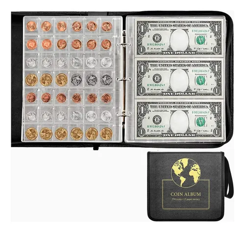 comprar Carpeta Con Hojas Para Monedas Aptbyte, 294 Bolsillos