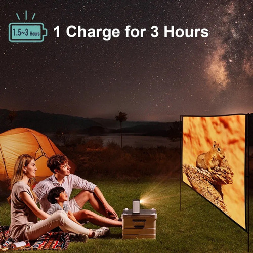 Projetor Byintek P70 3d Smart Android Bateria Wifi Mini 4k