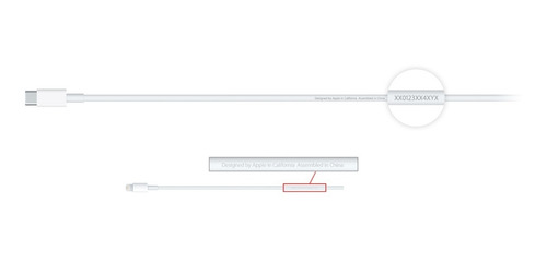 Cable Apple Usb Tipo C A Lightning (2 M) Original