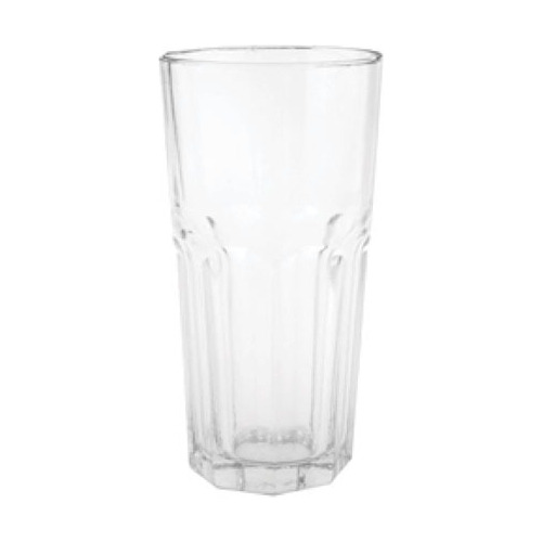 Set X6 Vasos De Vidrio Facetados Trago Largo Durax 330 Ml