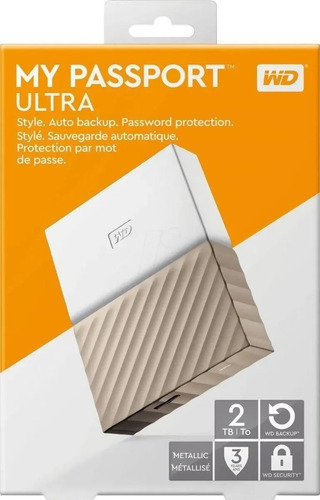 Disco Rigido Hd Externo Wd 2tb Ultra My Passport Usb 3.0