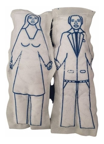 Boneco Vudu De Pano Casal + 1 Vela De Separação De Brinde
