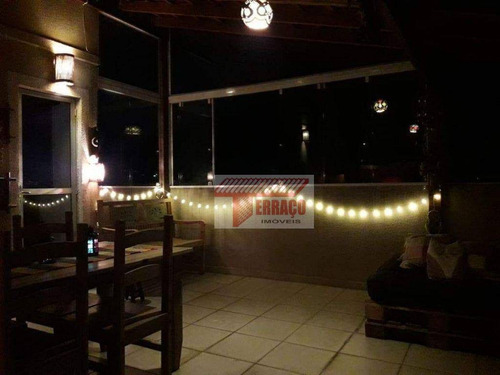 Imagem 1 de 30 de Cobertura Com 3 Dormitórios À Venda, 85 M² Por R$ 380.000,00 - Parque São Vicente - Mauá/sp - Co0739