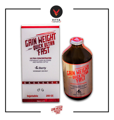 Suplemento Gain Weight Ultra Fast 250ml Engorda Rápida Boi