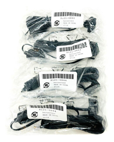4 Pcs Hp 8121-0844 Telephone Cable Rj-11 Male With Bill Eeh