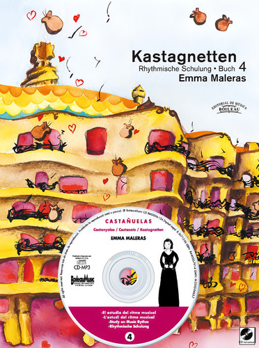 Kastagnetten. Buch 4: Rhythmische Schulung, De Maleras, Emma., Vol. 4. Editorial Editorial De Musica Boileau, S.l., Tapa Blanda En Alemán
