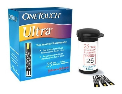 Tiras Reactivas Cintas Onetouch Ultra X 25 U. One Touch