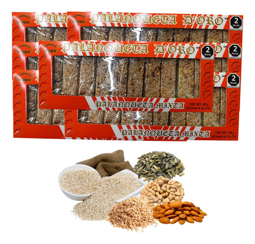 Barras 180pz Alegria Palanqueta Amaranto Mixta D Oro