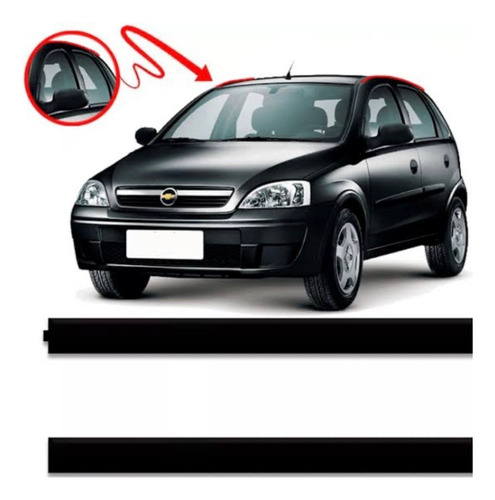 Par Friso Teto Novo Corsa Hatch 2002 03 04 05 06 07 A 2012