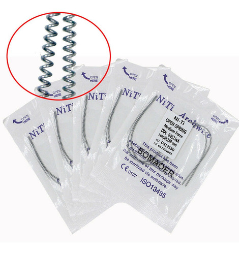 Ortodoncia Dental Luz Longitud Abierto 10pcs Resorte Bobina 