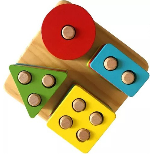 Encaje Básico De 4 Figuras Geométricas Colores Smallbox