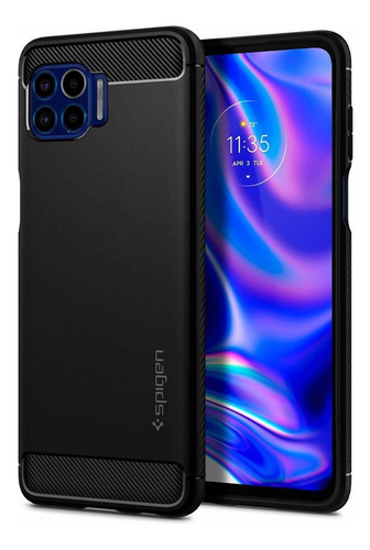 Armor Diseñado Para Mot One 5g Case 2020 Negro Mate