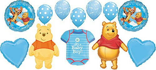 Globos De Fiesta Infantil Winnie The Pooh Baby Shower Globos