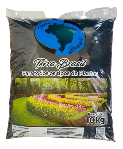 Terra Vegetal Preta Terra Brasil Sc 10kg 16l