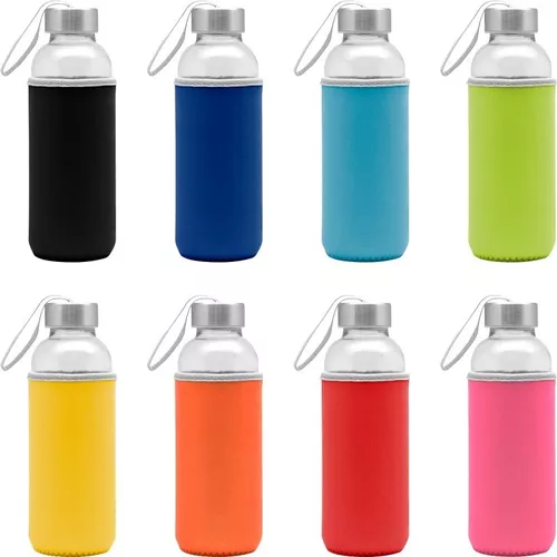 Proveedores y fabricantes de botellas de agua de vidrio con funda de  silicona personalizada - Venta al por mayor Mejor botella de agua de vidrio  con funda de silicona - DILLER