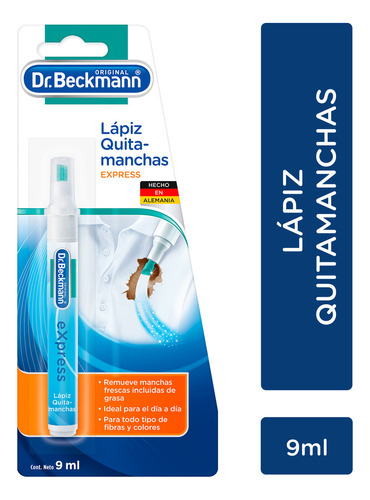 Dr. Beckmann Lápiz Quita-manchas Ropa Express Pluma Plumón