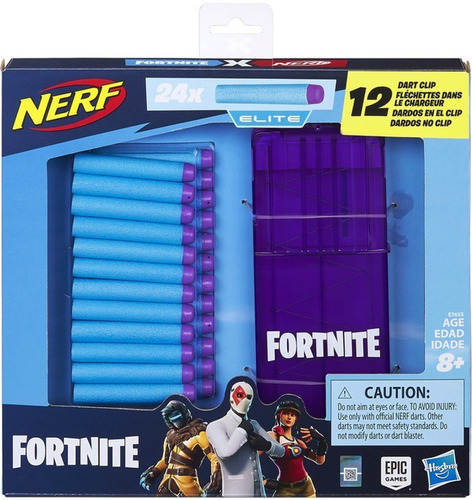 Nerf Fortnite - Juego De 12 Dardos Y 24 Dardos Oficiales