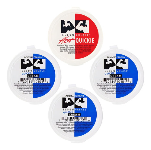 1 Lubricantes Elbow Grease Hot + 3 Elbow Grease Original Sin Sabor