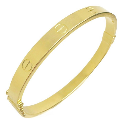 Pulseira Bracelete Love Ouro 18k 750 Comprimento 19.5 " Cor Dourado Diâmetro 5 cm